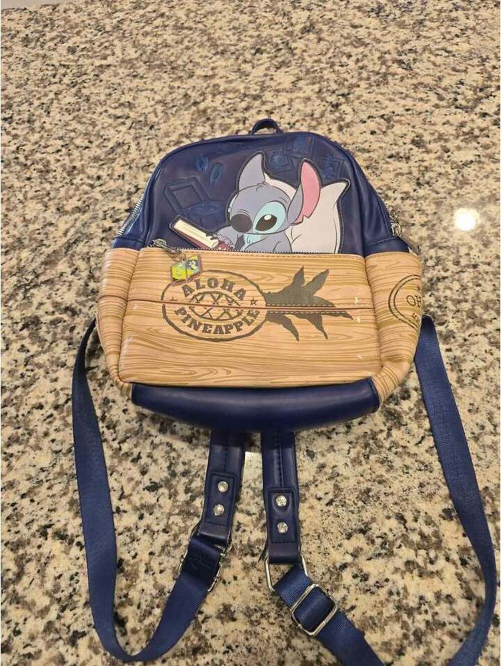 Disney Loungefly Lilo And Stitch Aloha Pineapple Mini Backpack